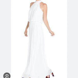 BRIDAL JUMPSUIT - white pleated jumpsuit